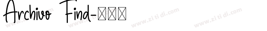 Archivo Find字体转换